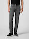 Men's Straight Grey Jeans Pants