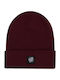 Beanie Unisex Strickmütze in Burgundisch Farbe
