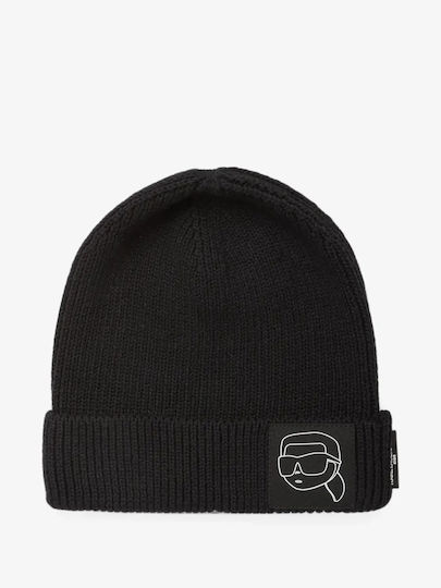 Beanie Unisex Strickmütze in Schwarz