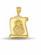Kontopoulos Pendant Kids Charm with Virgin Mary in 9K Gold PN064KR