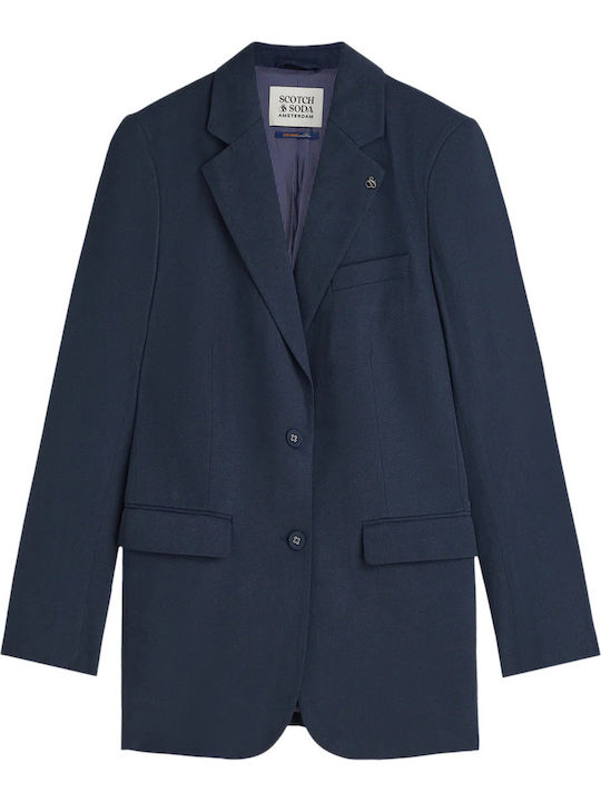 Scotch & Soda Women's Blue Blazer