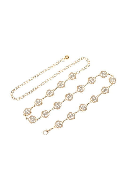 Damen Gürtel Kette Gold