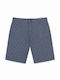 Kids Fabric Shorts Bermuda Blue Dark Grey Melange