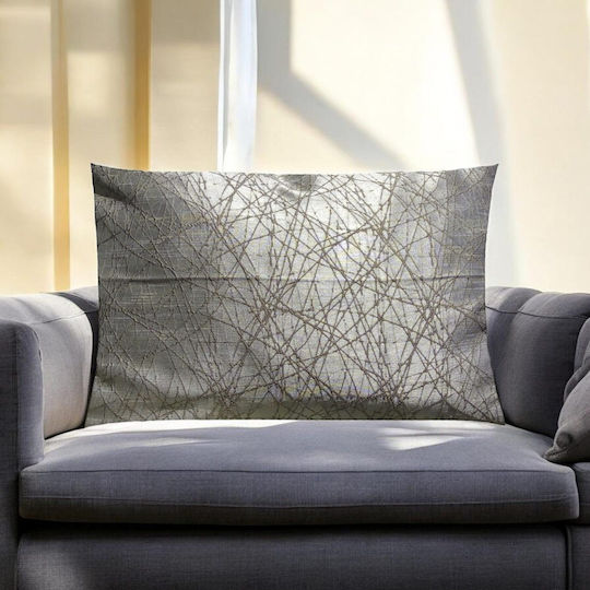 Shinny Lines Luxus Stoff Zierkissen 50x70cm