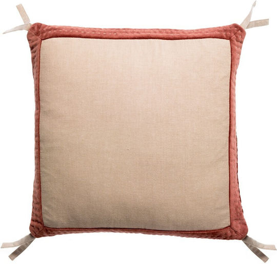 Vivaraise Sofa-Kissen Elise aus 100% Baumwolle Tabac 45x45cm