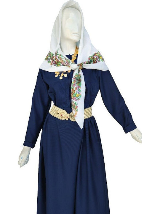 Traditional Kids Costume Kalymnos with Scarf Deep Blue