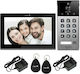 Interfon Video Inteligent Mentor Svk473b 4 Fire Wi-Fi Card Pin Aplicația Tuya 7 Inch Ips Dvr Ahd 2mp Ik07 Negru