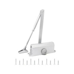 Amortizor Hidraulic Pentru Ușă Mentor Acs040 2 Viteze Reglabile 40-65kg 600-900mm 150,000 Cicluri 150 Grade Argintiu