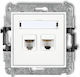 Karlik Mini Weiß Netzwerksteckdose Rj11+rj45