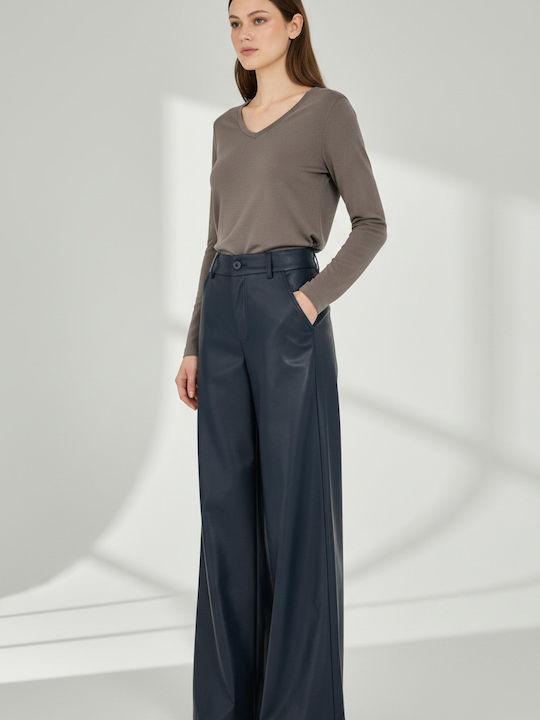 Philosophy Wear Women's Leather Pantaloons Blue...