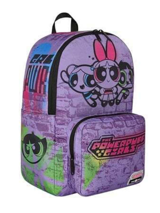 Space Junk School Backpack Junior High-High School with Water Bottle Holder Pink 20L 32 x 18 x 47cm