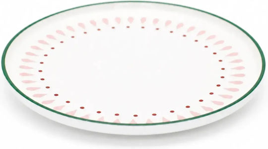 Duka Rundes Servierplatte aus Porzellan Grüne 26,5cm