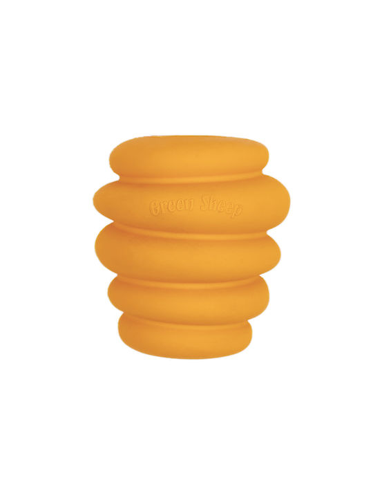 GREEN SHEEP Rubber Dog Toy Ball Large Yellow 1 Piece