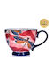 Duka Duka Φλιτζάνι Kaffee Keramik Rote 400ml