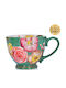 Duka Ceramic Green Coffee Cup 400ml