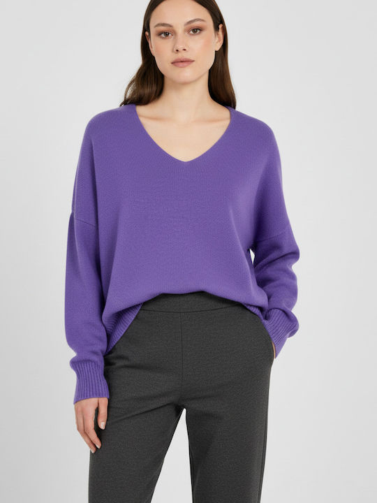 Philosophy Wear Damen Pullover Aus Wolle Mit V-...
