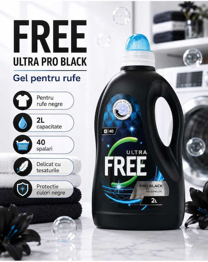 Detergent Lichid Pentru Spălarea Mâinilor Pentru Culori, Negru și Alb Rufe 2lt 40 Spălări