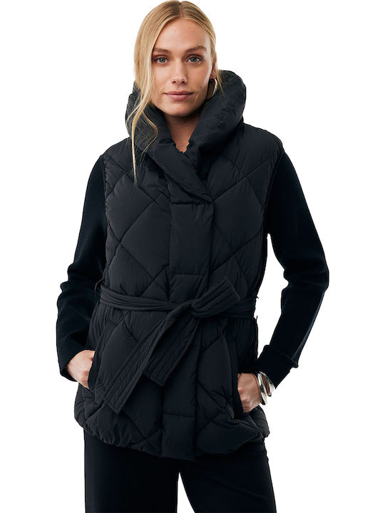 Women's Sleeveless Winter Jacket Black