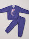 Kids Sweatpants Set With Top Purple