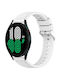 Gummi-Armband Weiß 44mm