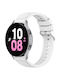 Gummi-Armband Weiß 44mm