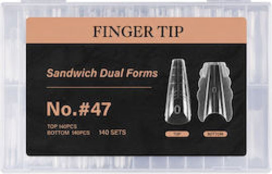 Sandwich Nails Dual Forms Νο#47 Coffin 280τμχ
