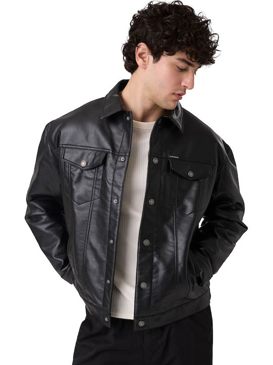 Leather Jacket Jet Black