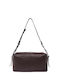 Classic Leather Women's Shoulder Bag Brown