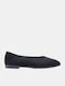 Women's Pointed Toe Ballerina Shoes In Black Colour