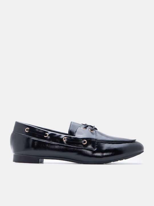 Luigi Women's Moccasins In Black Colour