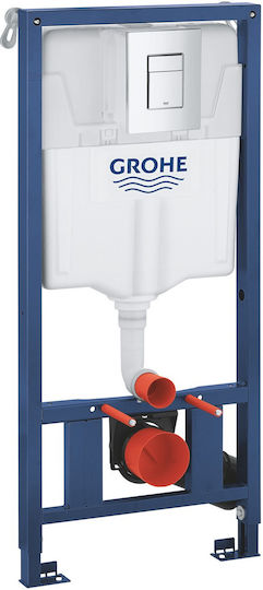 Grohe Εντοιχιζόμενο Πλαστικό Καζανάκι Ορθογώνιο Χαμηλής Πίεσης Γκρι