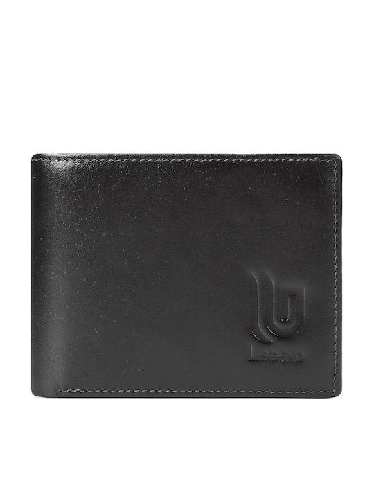 Leder Herrenbrieftasche mit RFID Schwarz