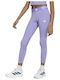 Παιδικό Κολάν Αθλητικό Cropped Μωβ Leggings