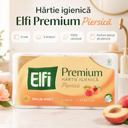 Premium Тоалетна хартия 8 Рола 3 Пласта