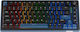 Ducky OK-M 75 Wireless Gaming Mechanical Keyboard 75% with KTT Wine Red Switches and RGB Lighting English US Blue/Black