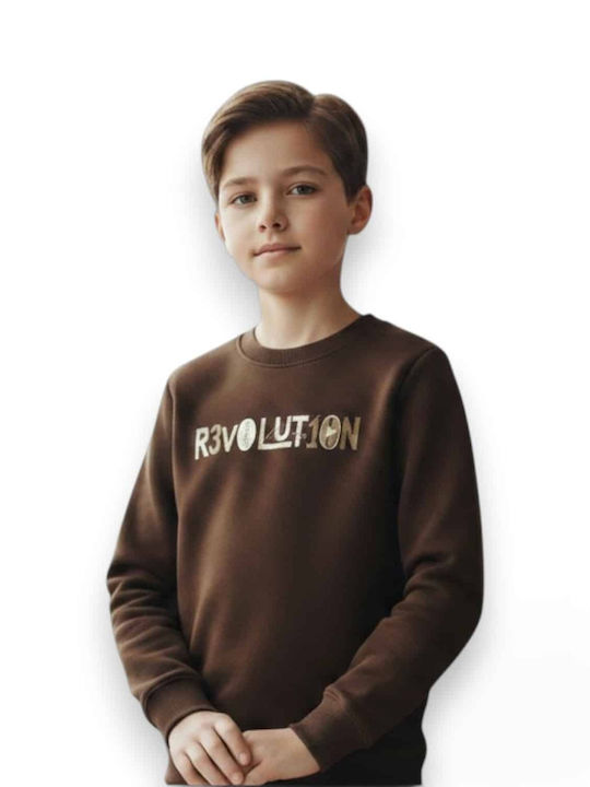 Kinder-Sweatshirt Braun