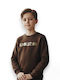 Kinder-Sweatshirt Braun