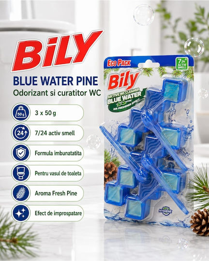 Bily Block Toaletă cu Miros de Pin 3x50gr