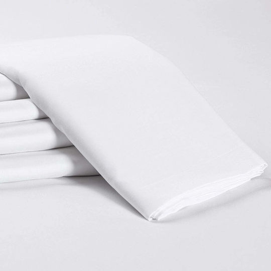 Aigaion Bed Sheet Double 240x295cm White