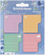 ErichKrause Selbstklebende Papier Lesezeichen Set 80 Blätter/45x45mm Pastell Bloom