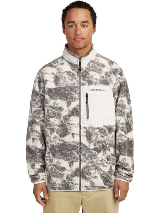 O'Neill Men's Beige Fleece Cardigan