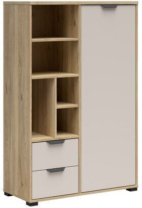 Библиотека 100 Бежова 90x40x138см.