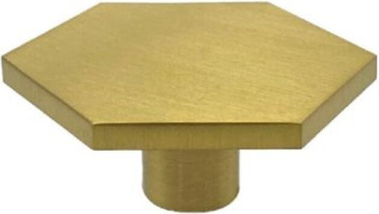 Cookut Hexagonal Handle Cocotte Pressure Cooker Gold Brass 4x3cm
