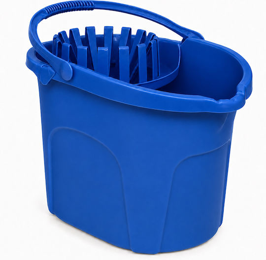 Et Plast Kunststoff Mop Eimer mit Räder 20lt Blau