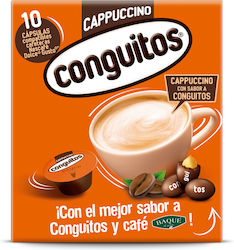 Cafe Baque Kaffeekapseln Cappuccino Baque Kompatibel mit Dolce Gusto Maschine 10 Stück
