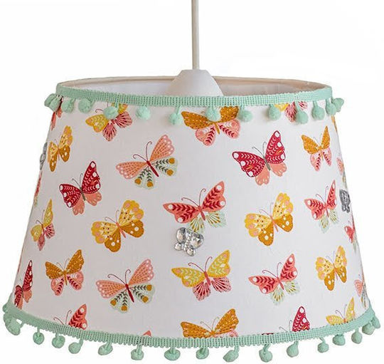 Einfaches Licht Kinderzimmer-Deckenleuchte mit E27-Fassung Grün 35x25cm