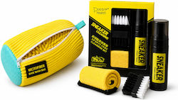 Kit Schuhpflegeprodukte Sneakers Waschbeutel Reinigungsmittel 150ml 2 Bürsten & Mikrofasertuch Kit Schuhpflegeprodukte Sneakers Waschbeutel Reinigungsmittel 150ml 2 Bürsten & Mikrofasertuch