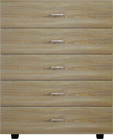 Chest of Drawers with 5 Drawers 80x40x100cm