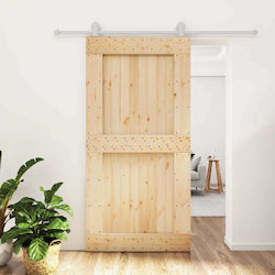Sliding Door Natural White 3445037 Brown