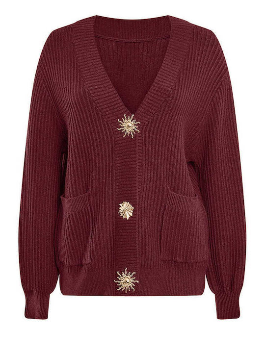 Celestino Women's Knitted Ribbed Cardigan with ...